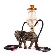 China factory wholesale top quality animal shaped hookah resin hookah narguile shisha elephant hookah